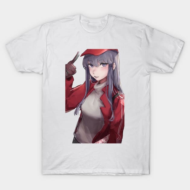 Pizza Delivery Girl T-Shirt by Pikachip